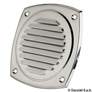 SS louvred vent 125x125 mm